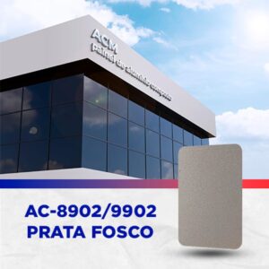 PAINEL ACM - PRATA FOSCO - 1.220 X 5.000MM, 3MM