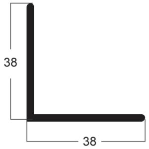 CANTONEIRA 1.1/2 -38.1 X38.10- 1.59MM - BRANCO