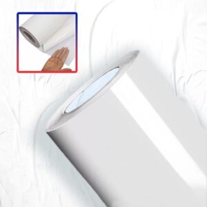 VINIL AUTO ADESIVO FILME BRANCO BRILHANTE 80 MICRONS, COLA BRANCA E LINER 120 GSM/M2 ROLO 1,06X50M