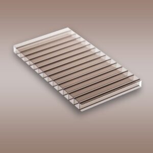 CHAPA DE POLICARBONATO ALVEOLAR - BRONZE - 2.100 X 6.000 X 4MM.